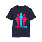 Multitasking Swinger 3 Some | Funny Raunchy Threesome Polyamory Lifestyle Throuple Gift T-Shirt