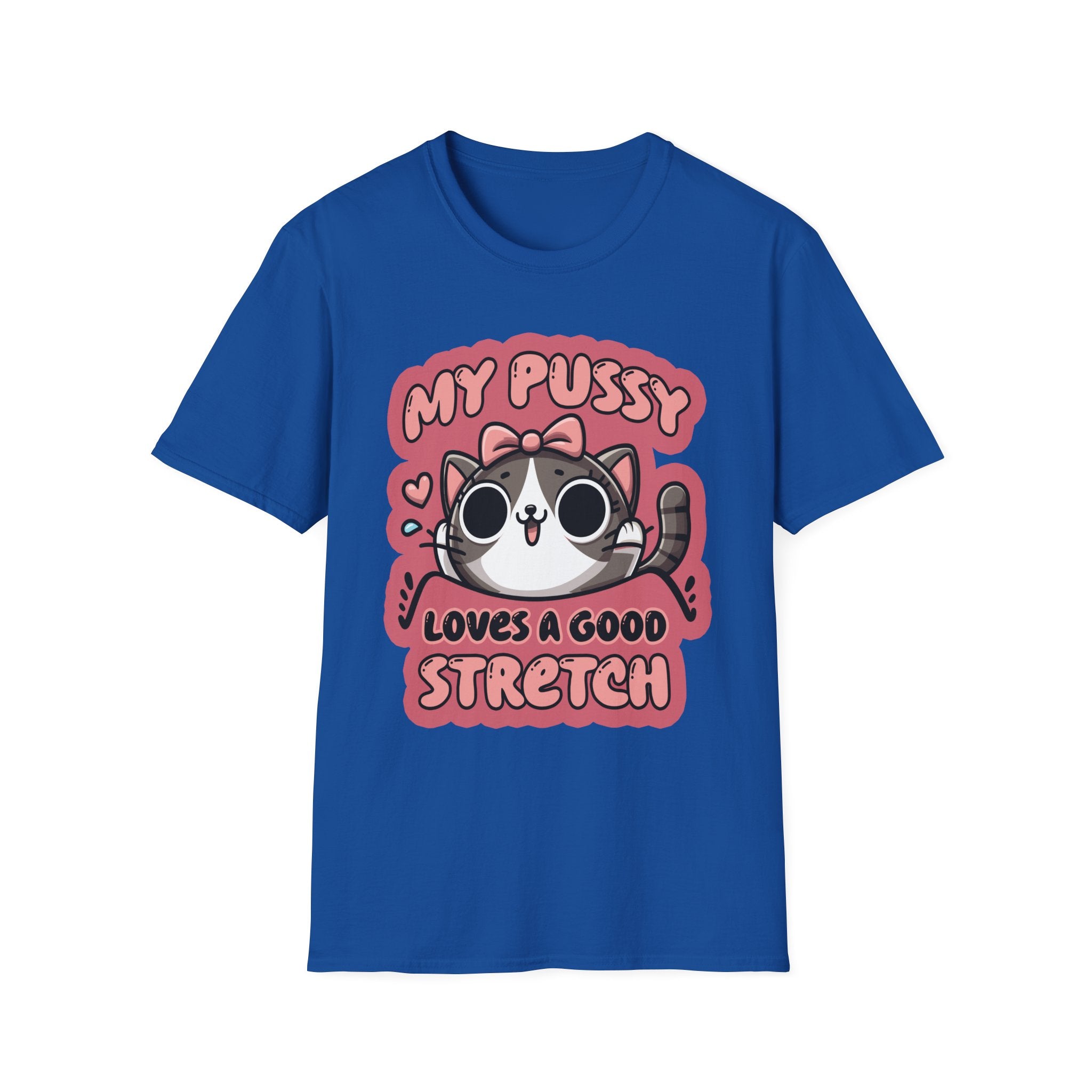 My Pussy Loves A Good Stretch | Funny Adult Humor Raunchy Gag Gift T-Shirt
