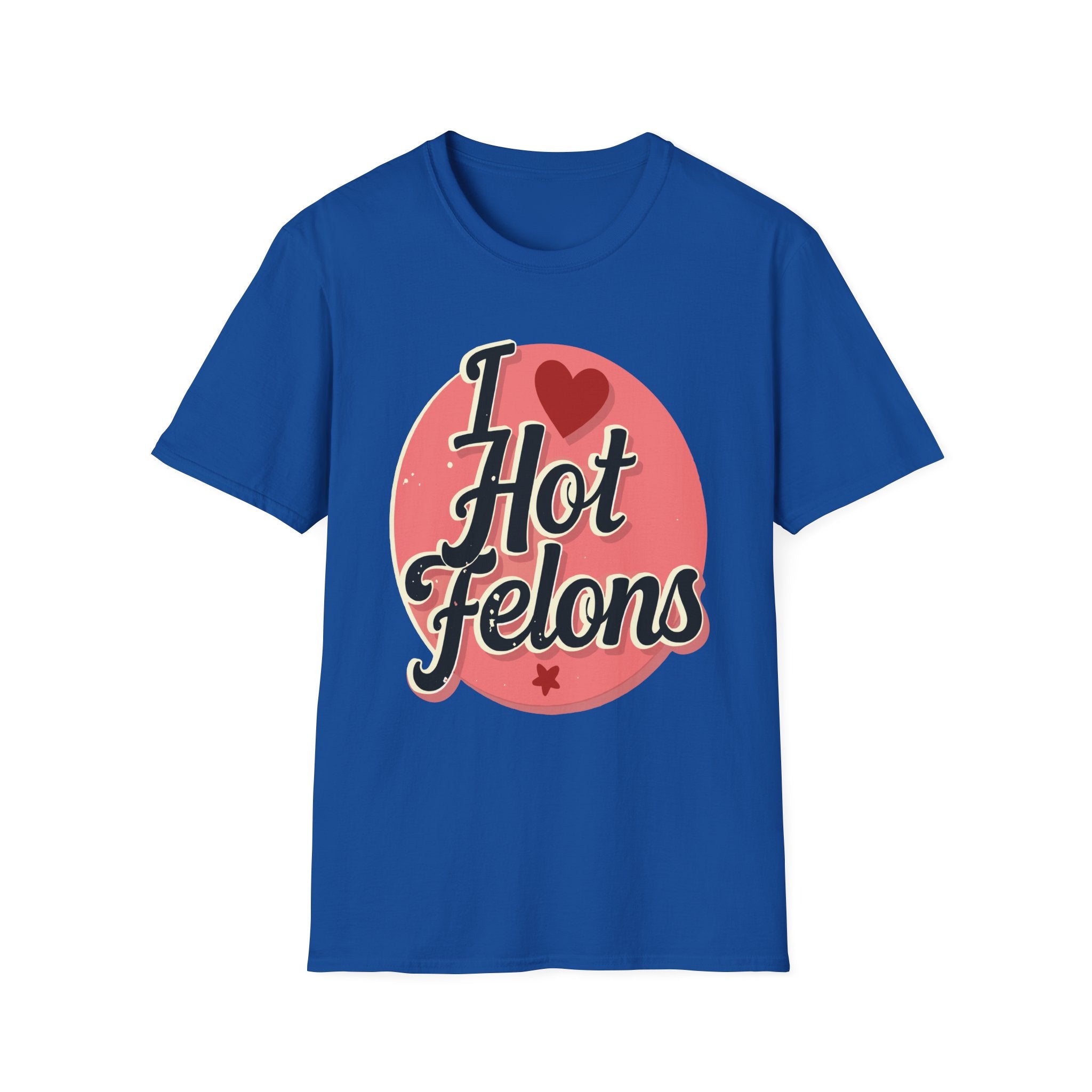 I Love Hot Felons | Funny Adult Humor Raunchy Crime Joke Gift T-Shirt