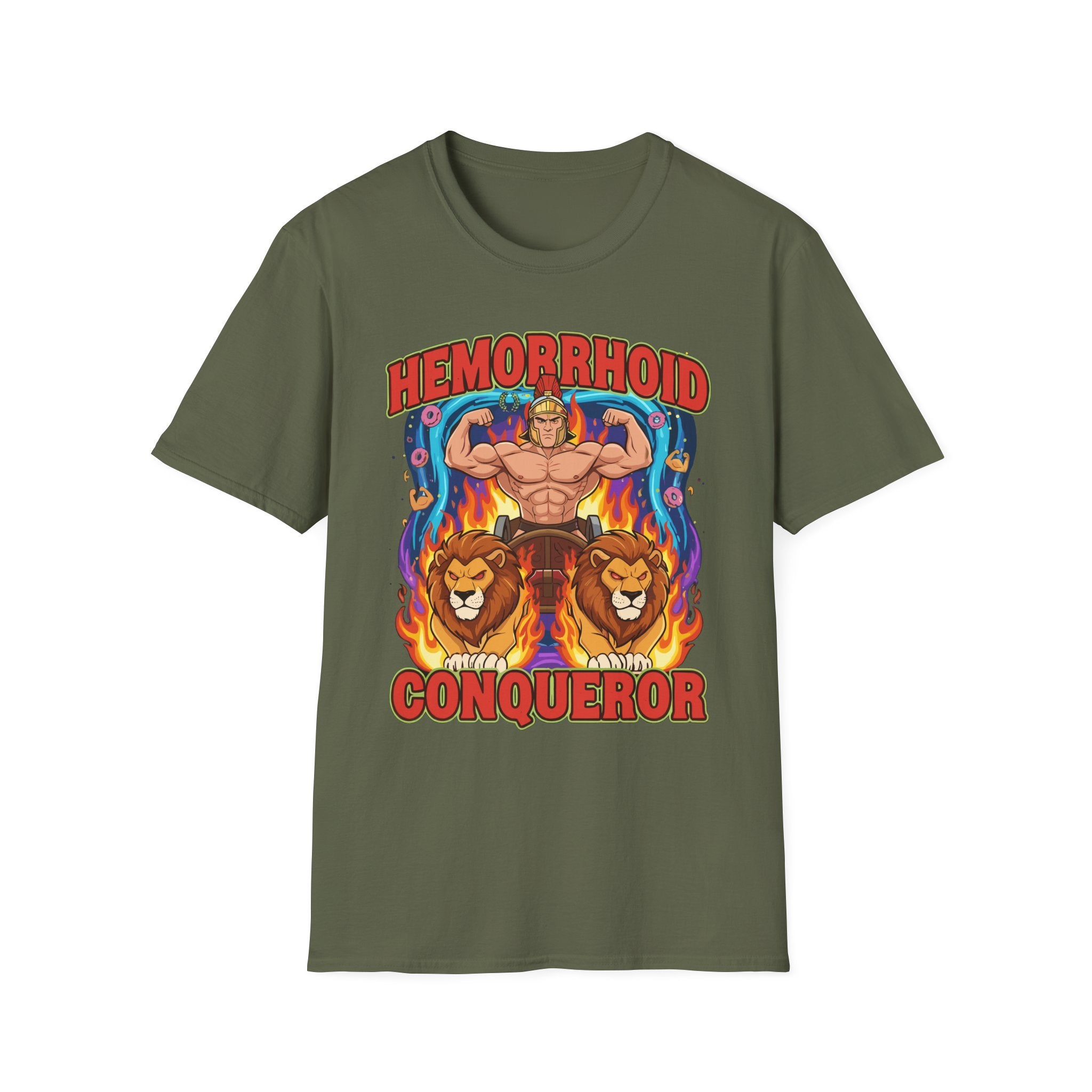 Hemorrhoid Conqueror | Funny Hemorrhoid Humor Gift for Men T-Shirt