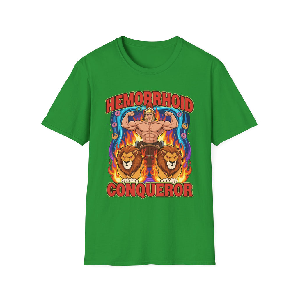 Hemorrhoid Conqueror | Funny Hemorrhoid Humor Gift for Men T-Shirt