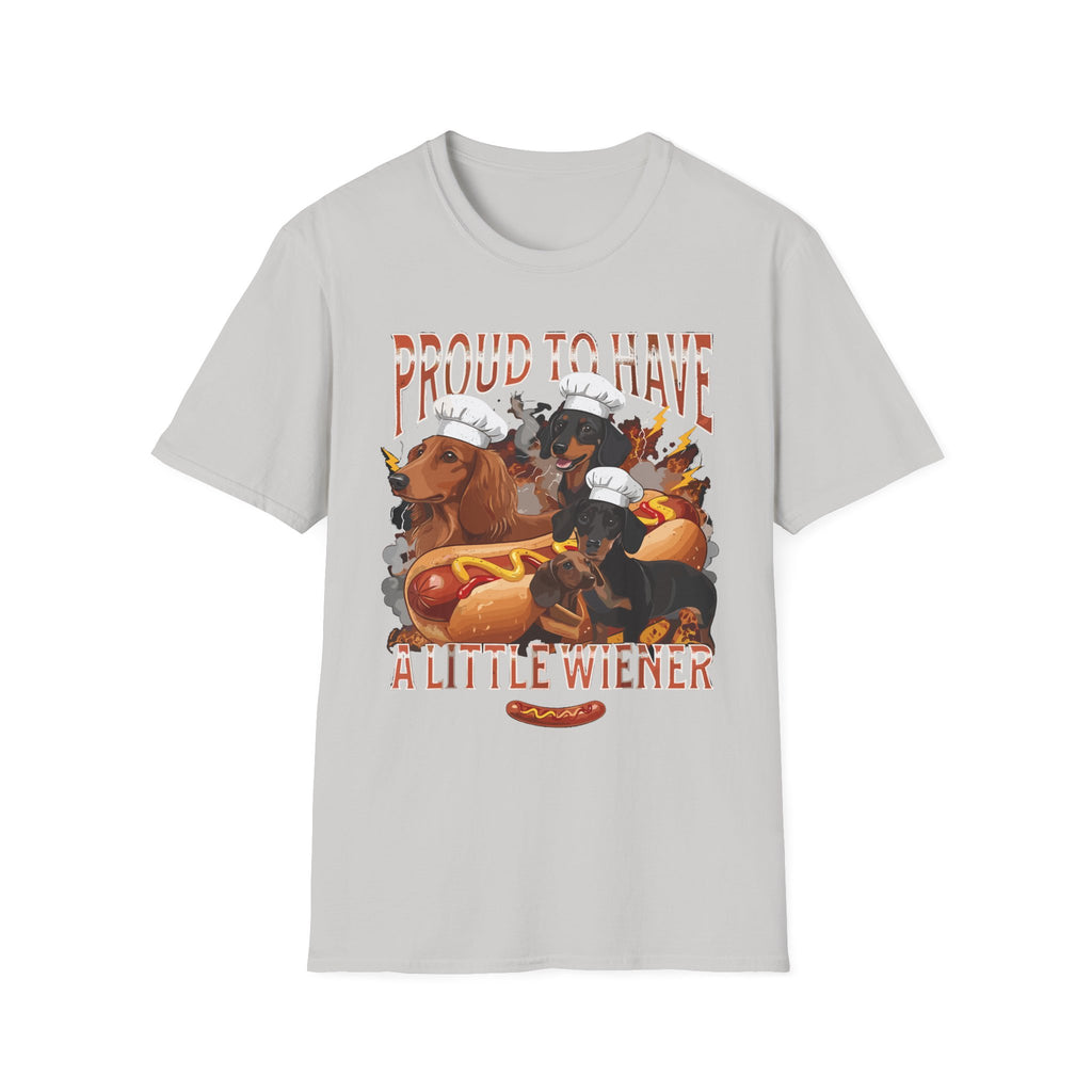 Proud To Have A Little Wiener | Funny Adult Humor Gag Gift T-Shirt