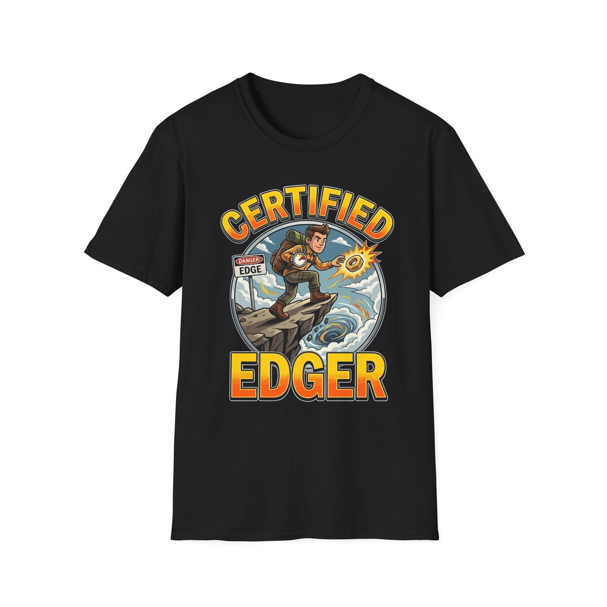Certified Edger | Funny Adult Humor Raunchy Gift for Men T-Shirt