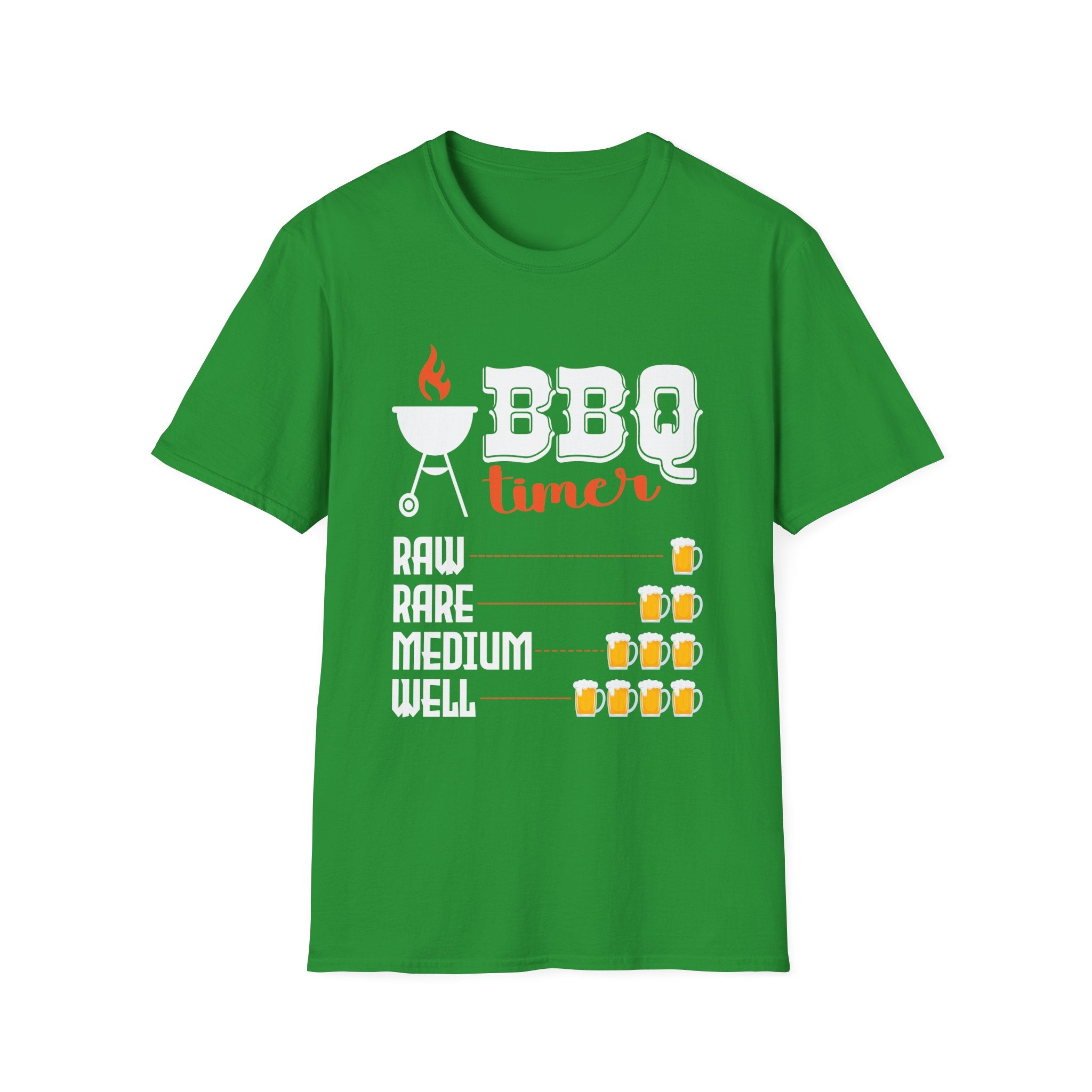 BBQ Beer Timer | Funny Grilling Gift For Dad Drinking Smoker Novelty T-Shirt