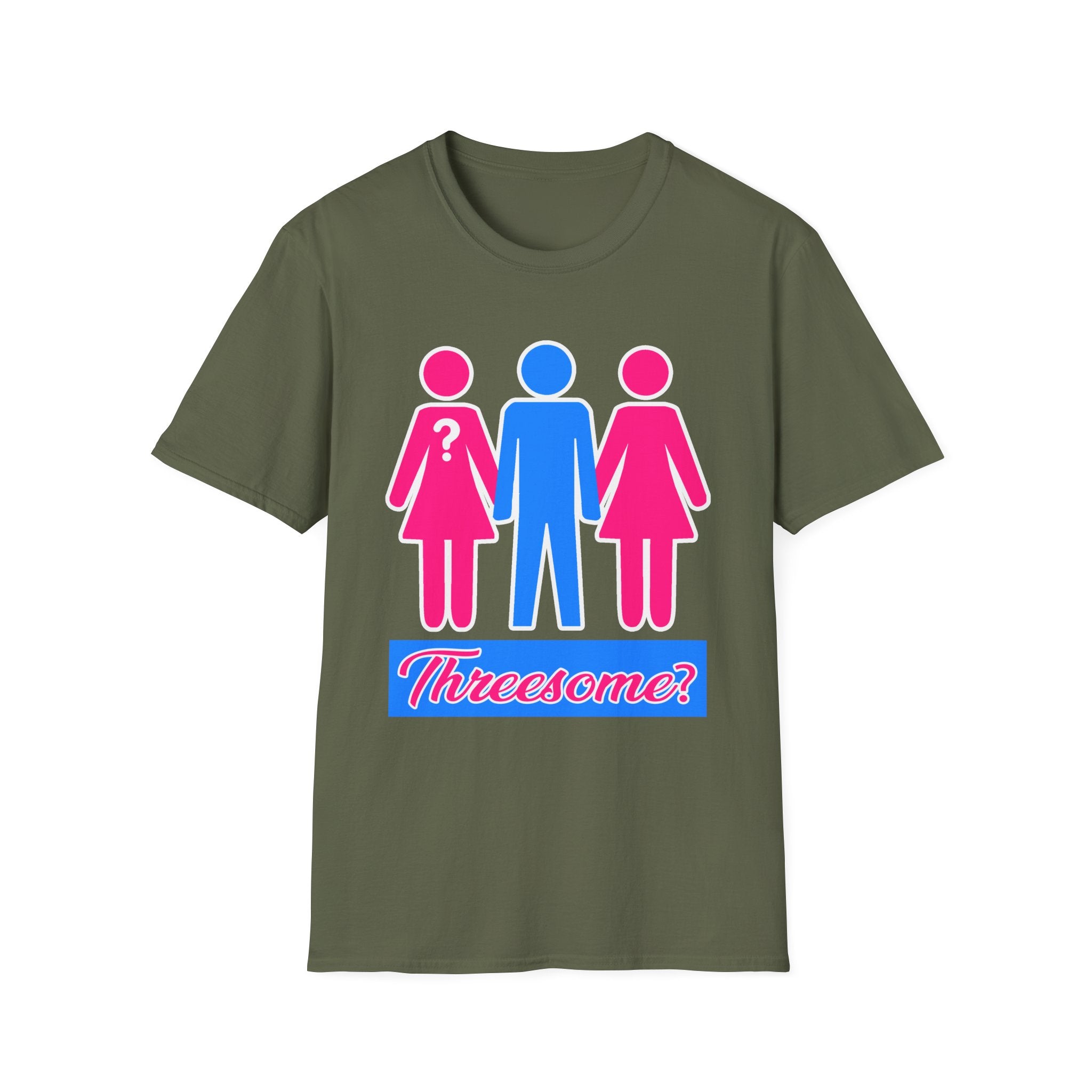 Threesome? | Funny Threesome Joke Adult Humor Gift for Couples T-Shirt
