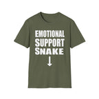Emotional Support Snake | Funny Adult Humor Sarcastic Meme Gift T-Shirt