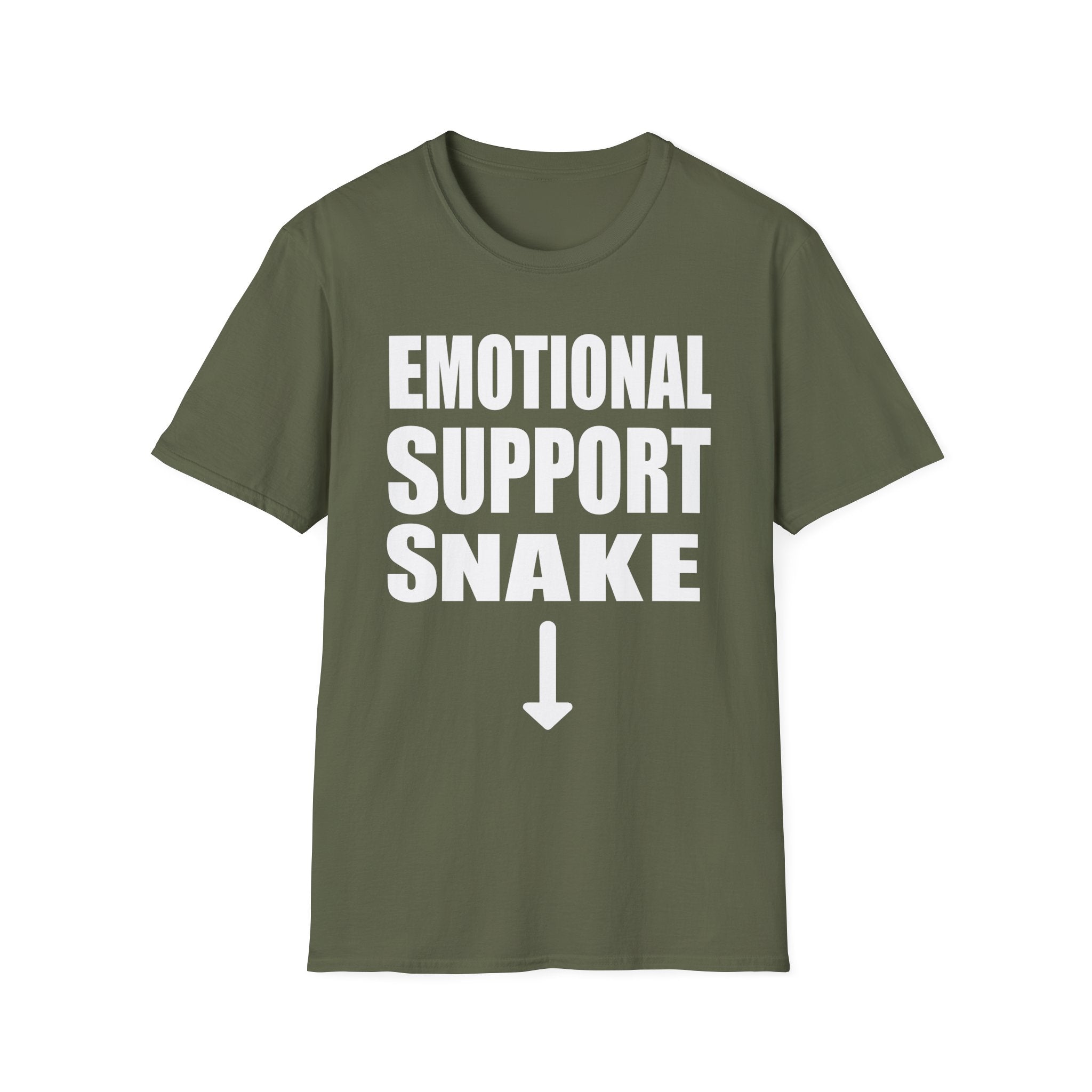 Emotional Support Snake | Funny Adult Humor Sarcastic Meme Gift T-Shirt