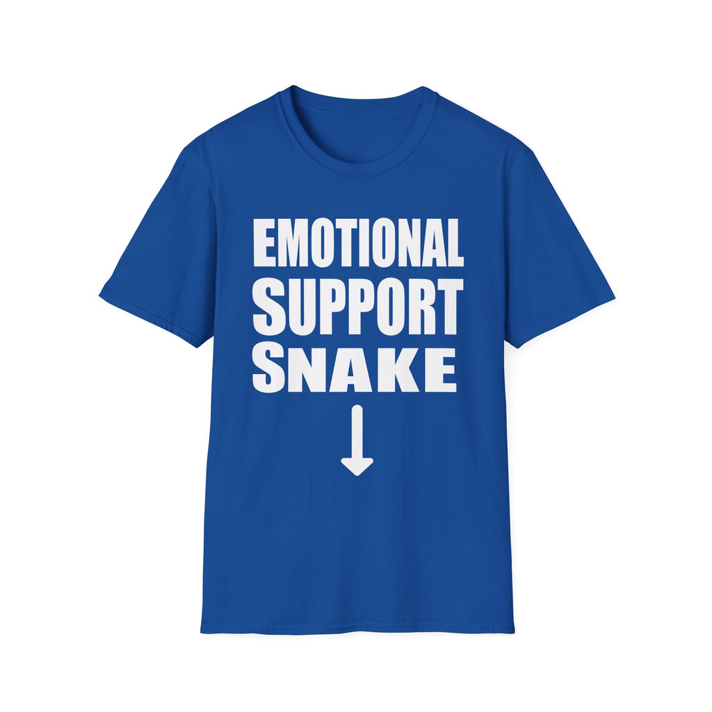 Emotional Support Snake | Funny Adult Humor Sarcastic Meme Gift T-Shirt