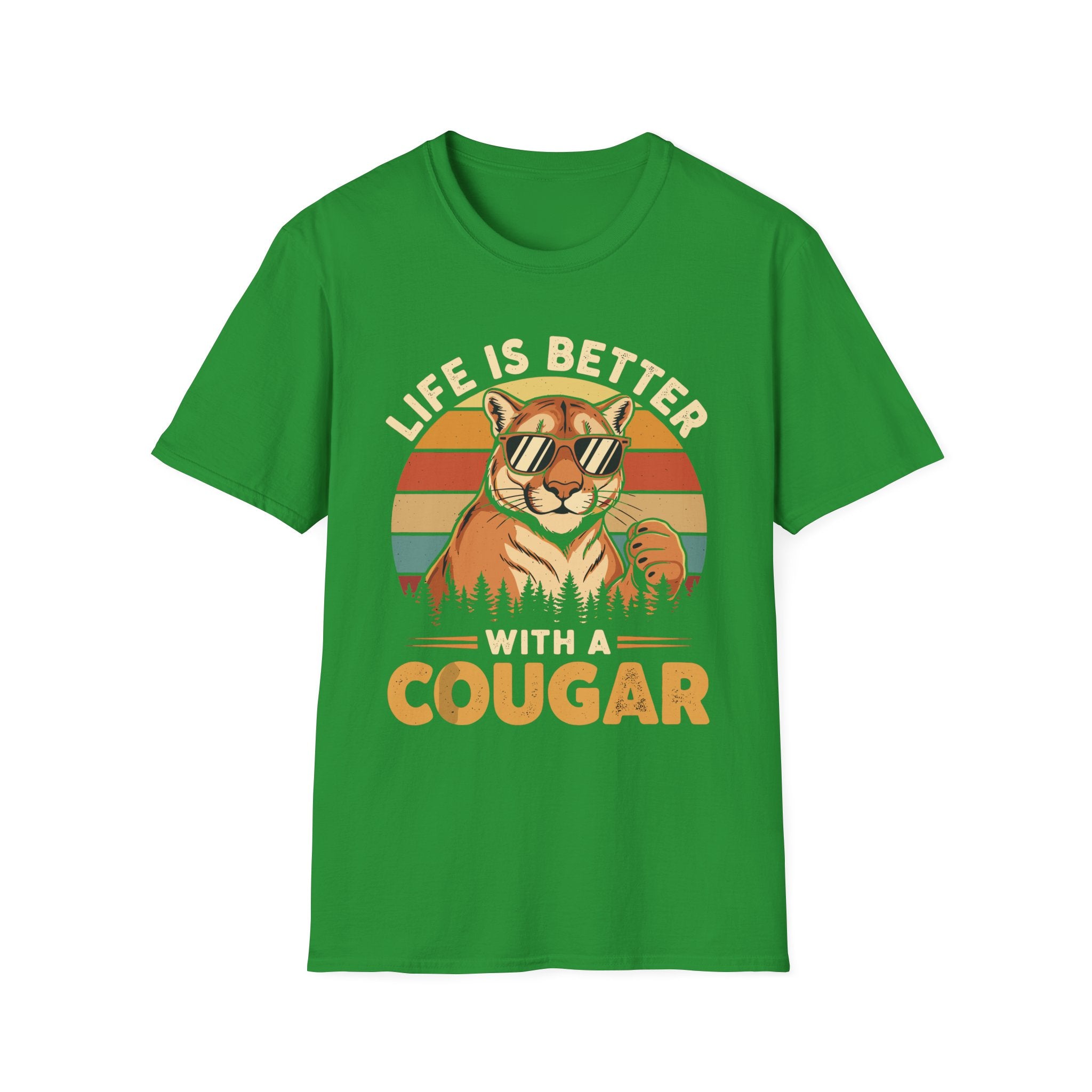 Life Is Better With A Cougar | Funny MILF Dating Graphic Gift T-Shirt