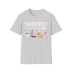 Plan For The Day Coffee Beer Grill Sex | Funny Adult Humor T-Shirt