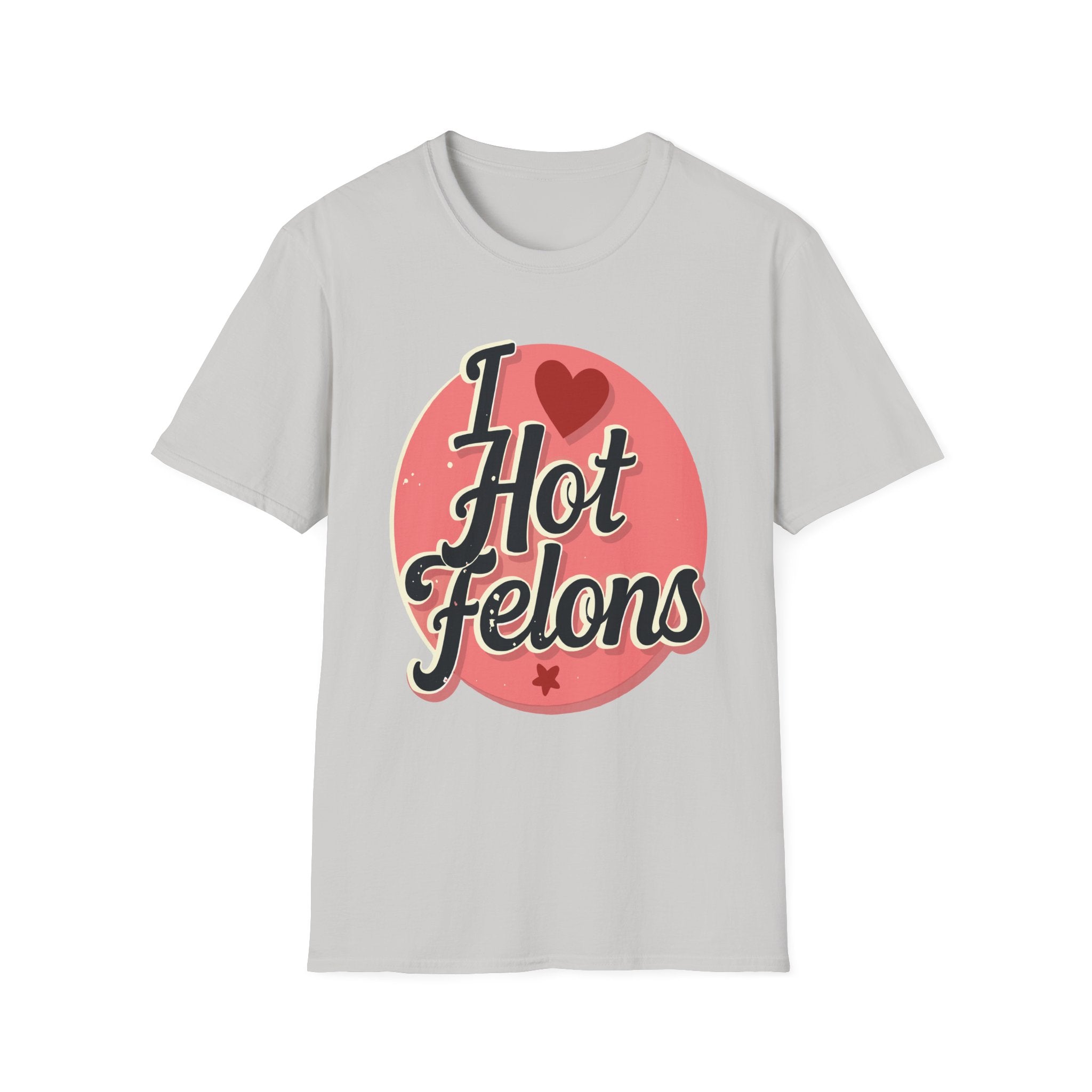 I Love Hot Felons | Funny Adult Humor Raunchy Crime Joke Gift T-Shirt