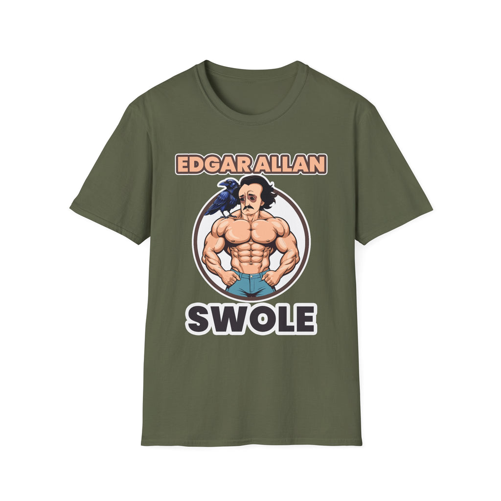 Edgar Allen Swole | Funny Literary Workout Shirt T-Shirt