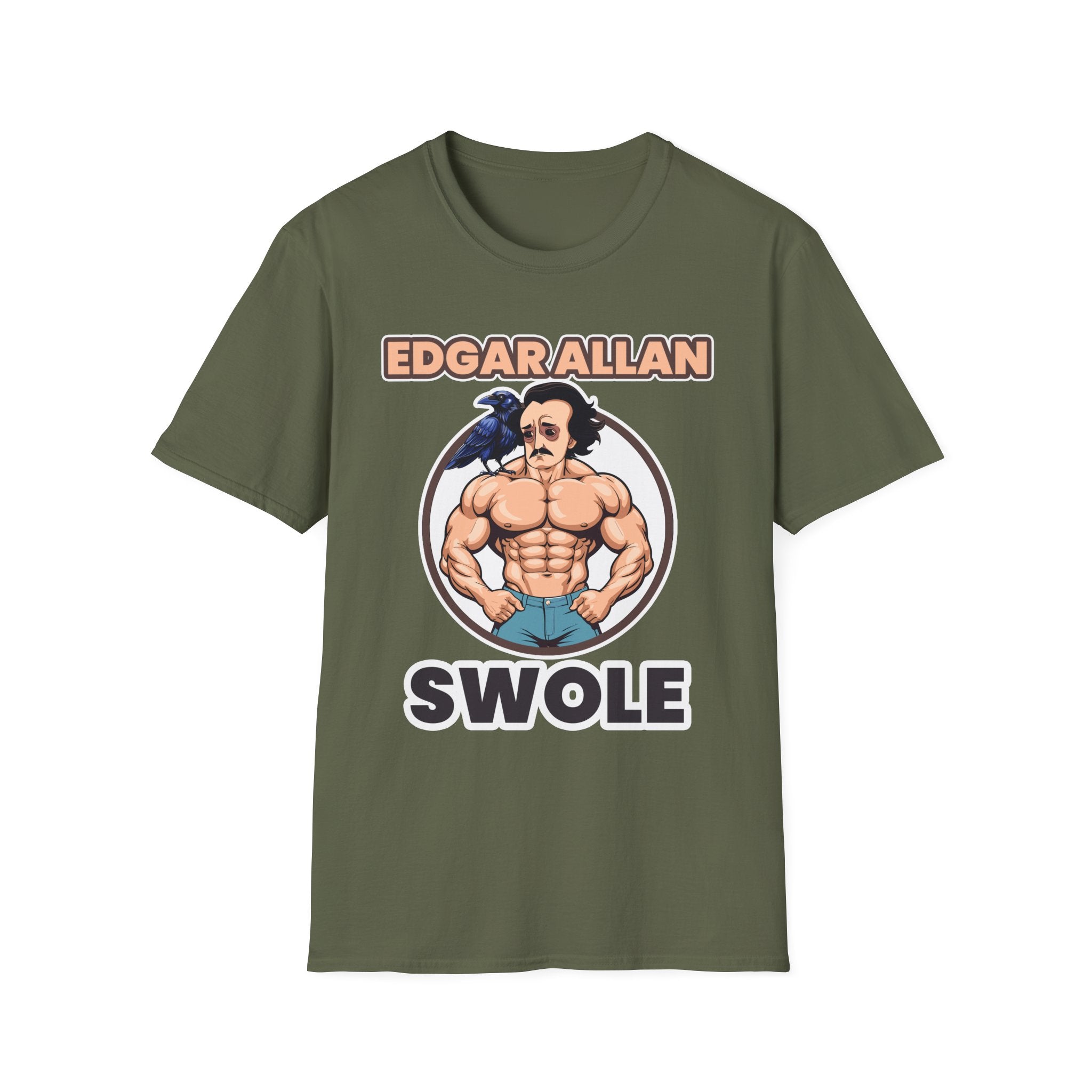 Edgar Allen Swole | Funny Literary Workout Shirt T-Shirt