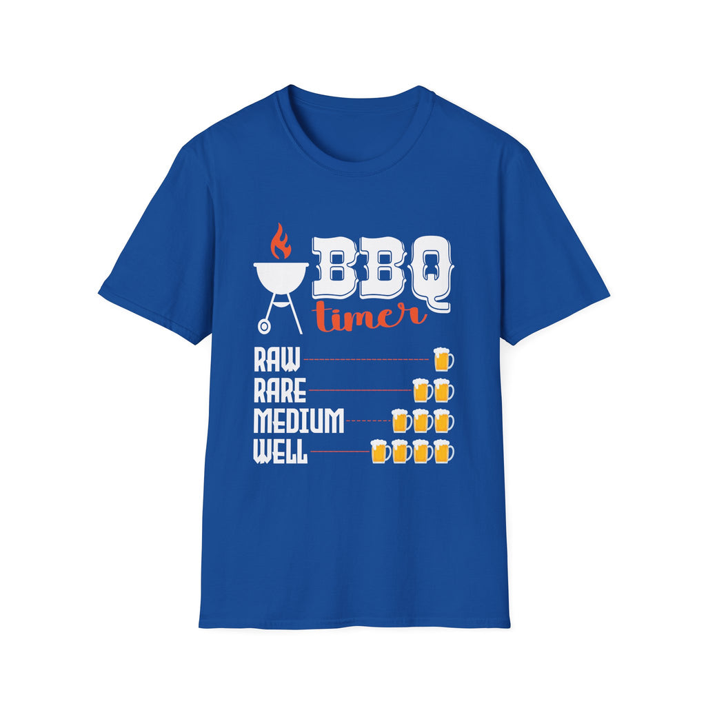 BBQ Beer Timer | Funny Grilling Gift For Dad Drinking Smoker Novelty T-Shirt