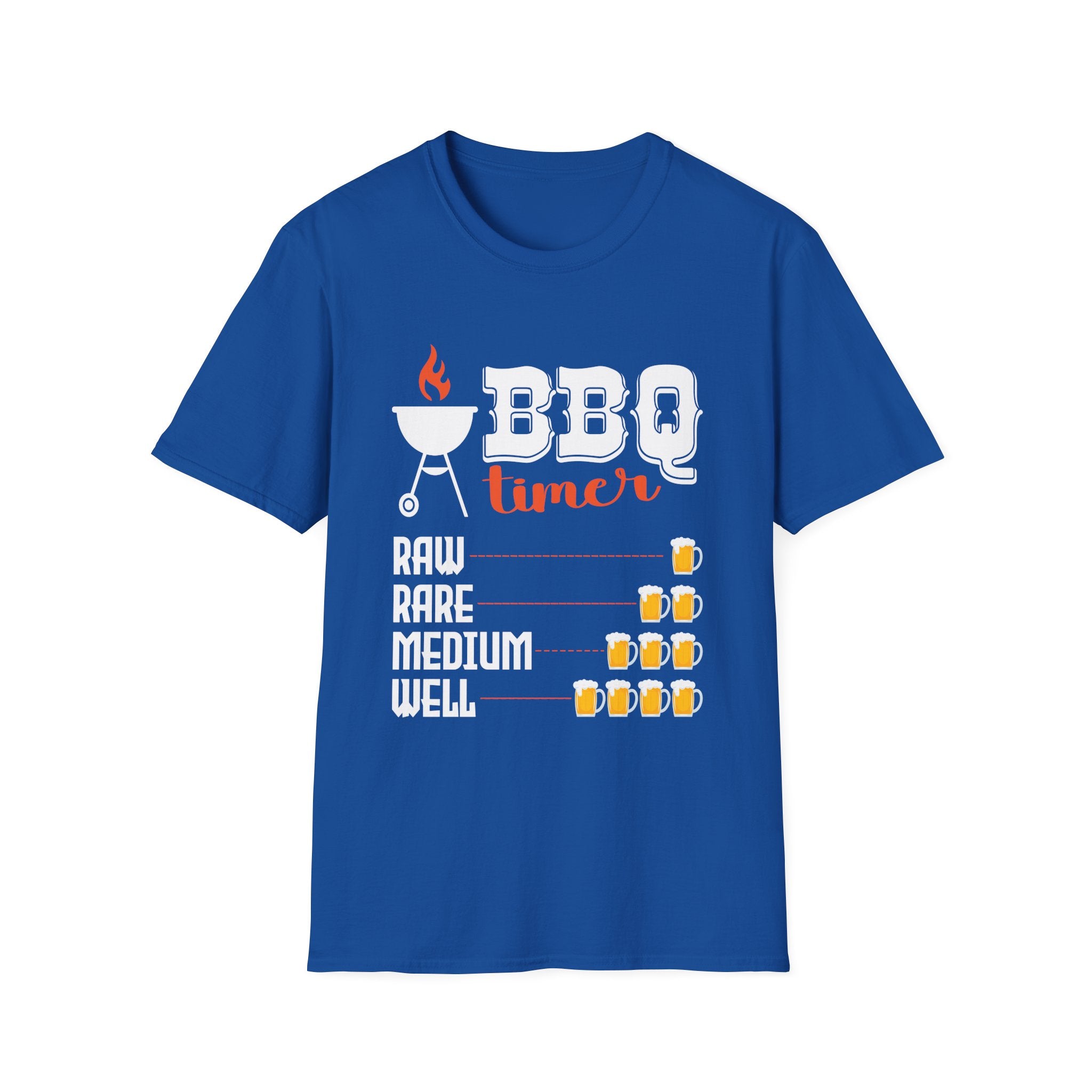 BBQ Beer Timer | Funny Grilling Gift For Dad Drinking Smoker Novelty T-Shirt