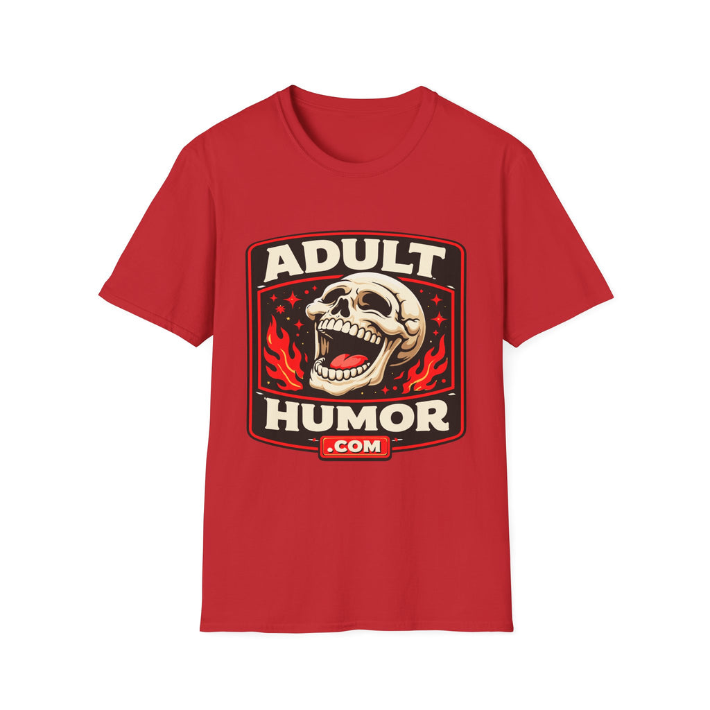AdultHumor.com Official Brand Logo | Raunchy Comedy Website Merch T-Shirt
