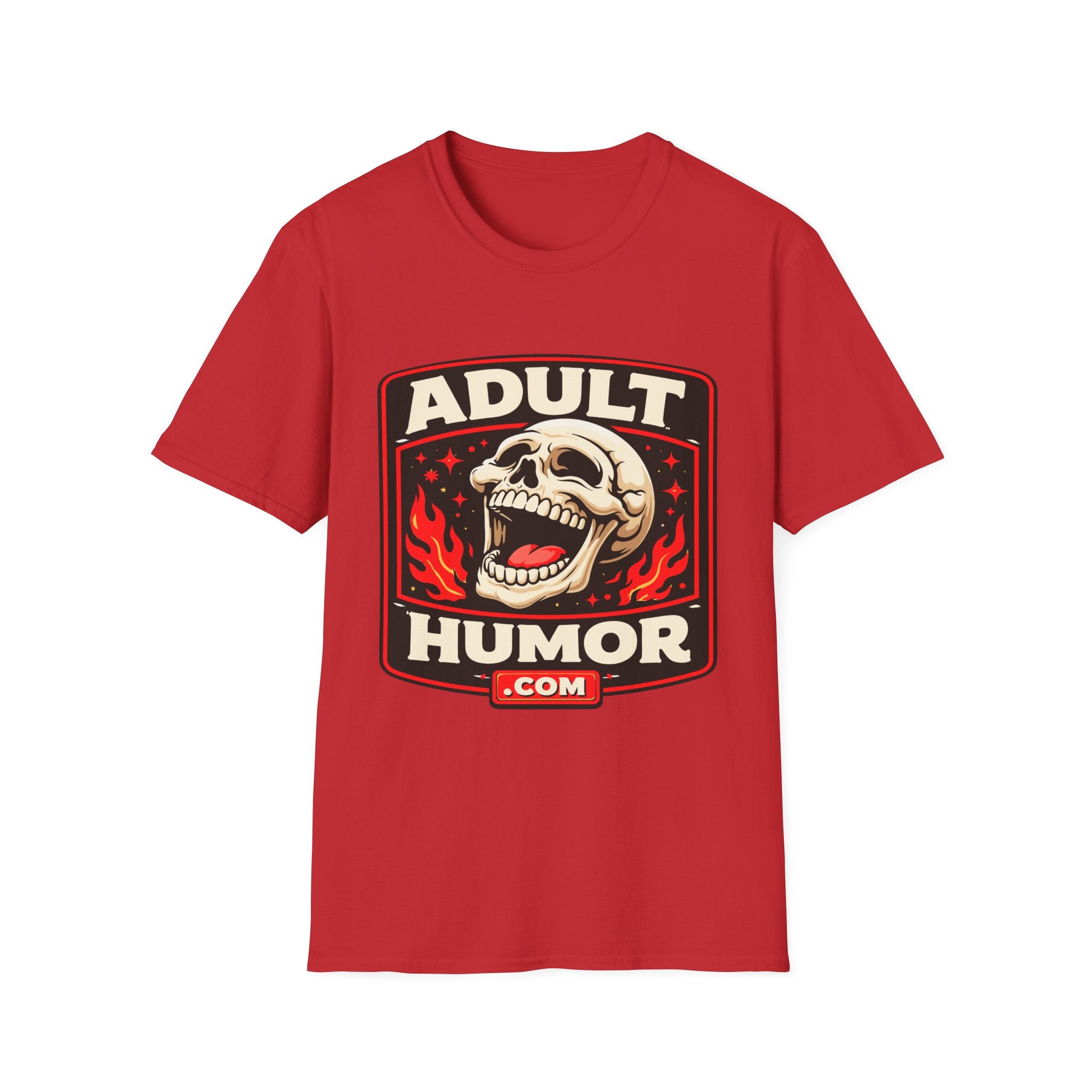 AdultHumor.com Official Brand Logo | Raunchy Comedy Website Merch T-Shirt