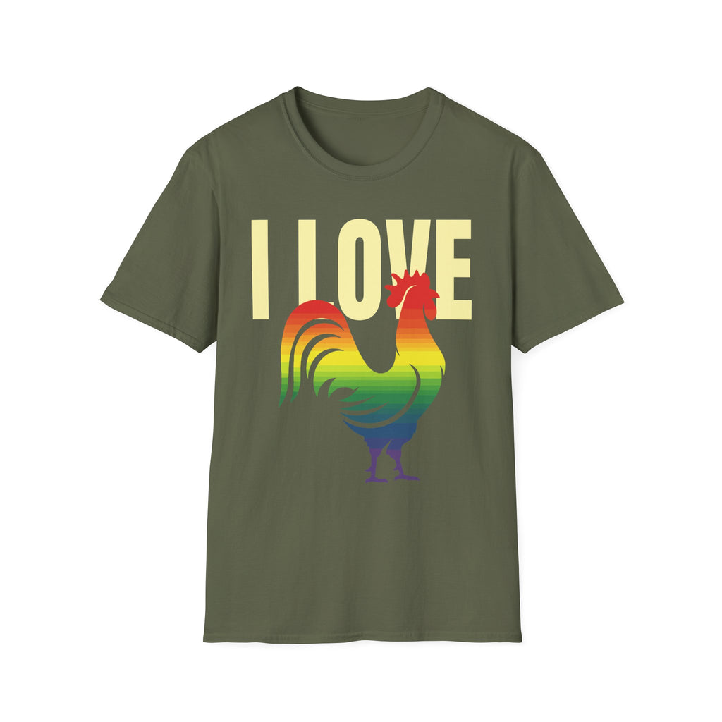 I Love Cock | Funny Adult Humor Raunchy Double Entendre Gift T-Shirt