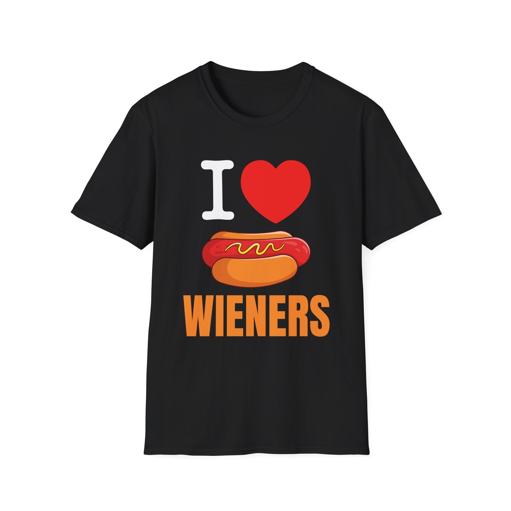 I Love Wieners | Funny Adult Humor Raunchy Gift for Hot Dog Lovers T-Shirt