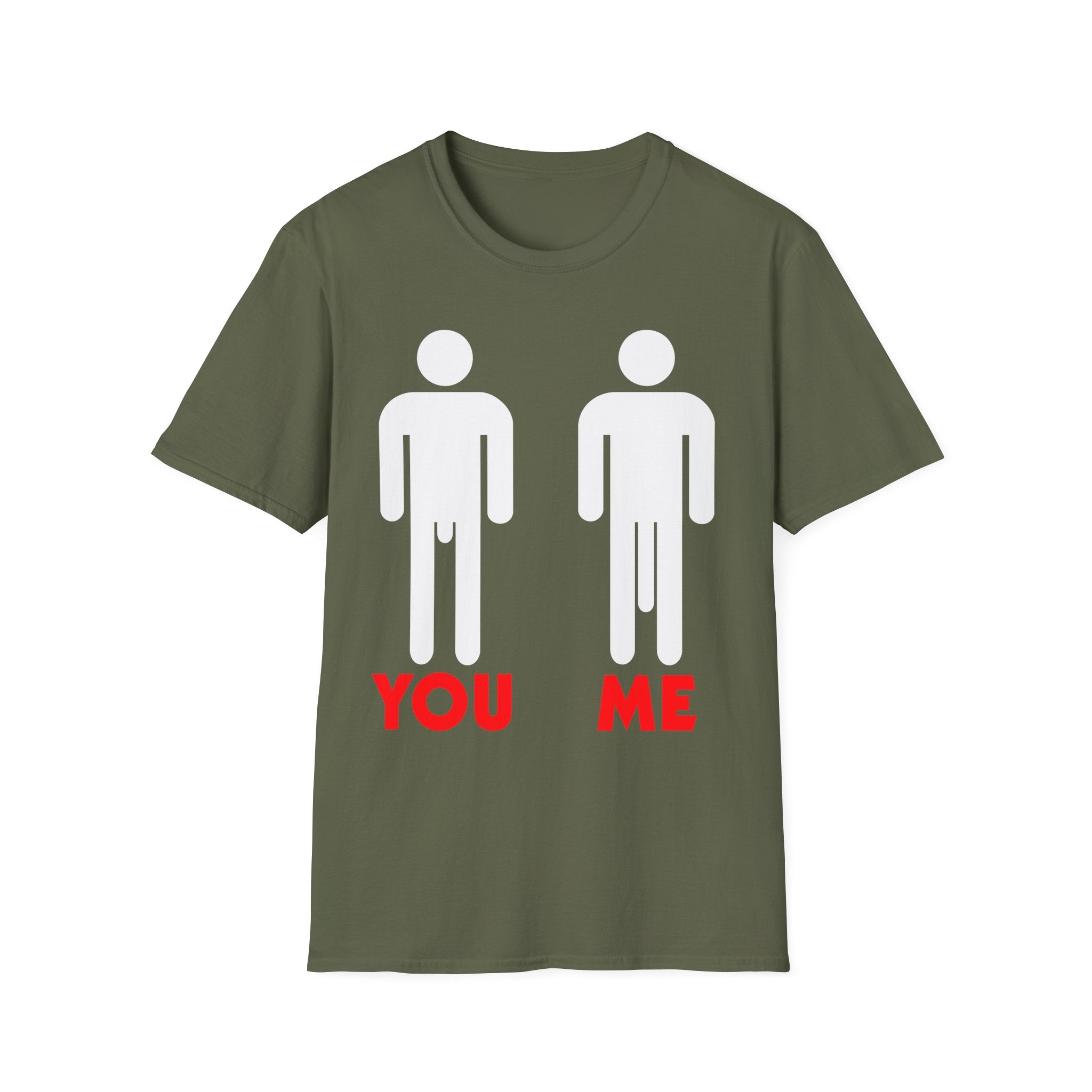 You vs Me Big Dick | Funny Adult Humor Raunchy Gag Gift for Men T-Shirt