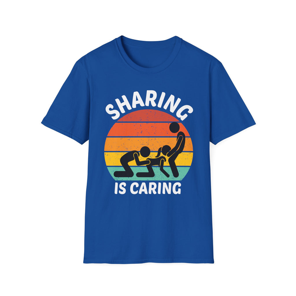 Sharing Is Caring Swinger | Funny Adult Humor Lifestyle Gift for Couples T-Shirt