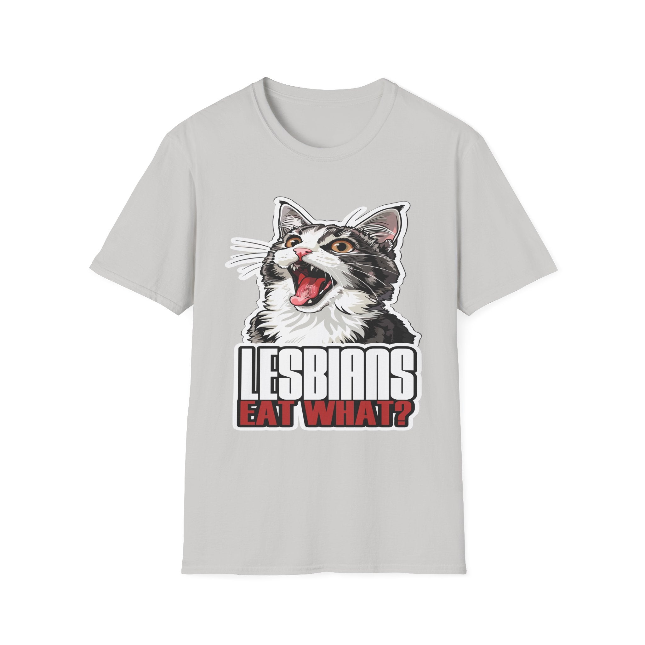 Lesbians Eat What!? | Funny Lesbian Joke LGBTQ Adult Humor Gift T-Shirt