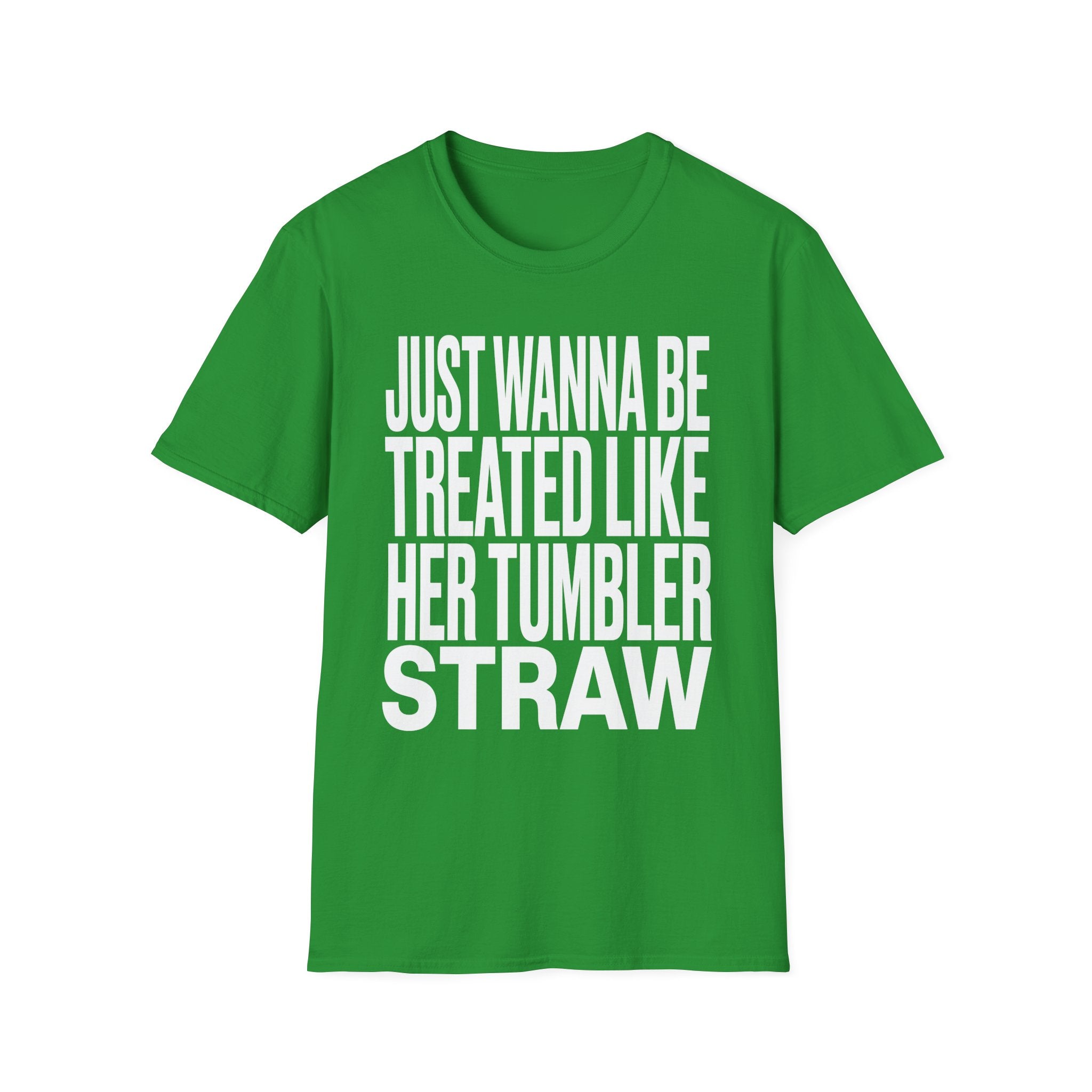 Just Wanna Be Treated Like Her Tumbler Straw | Funny Adult Humor Raunchy Gift for Him T-Shirt