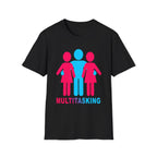 Multitasking Swinger 3 Some | Funny Raunchy Threesome Polyamory Lifestyle Throuple Gift T-Shirt