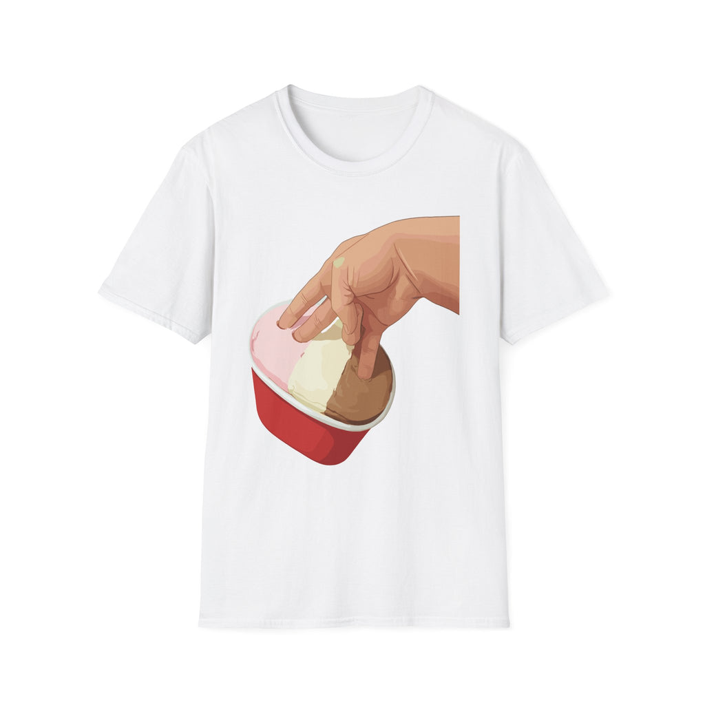 2 In The Pink 1 Stink Raunchy Ice Cream | Funny Adult Humor Gag Gift T-Shirt