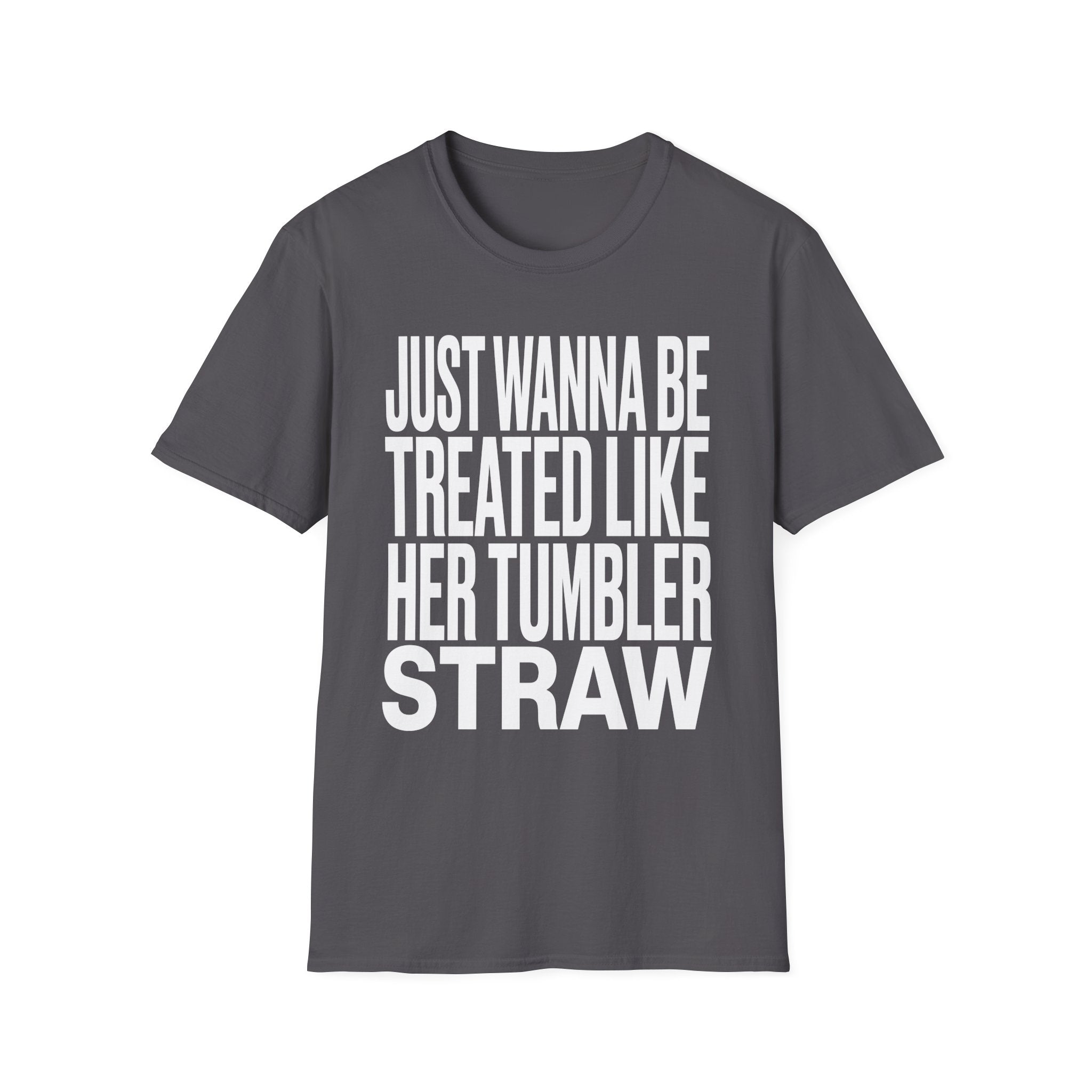 Just Wanna Be Treated Like Her Tumbler Straw | Funny Adult Humor Raunchy Gift for Him T-Shirt