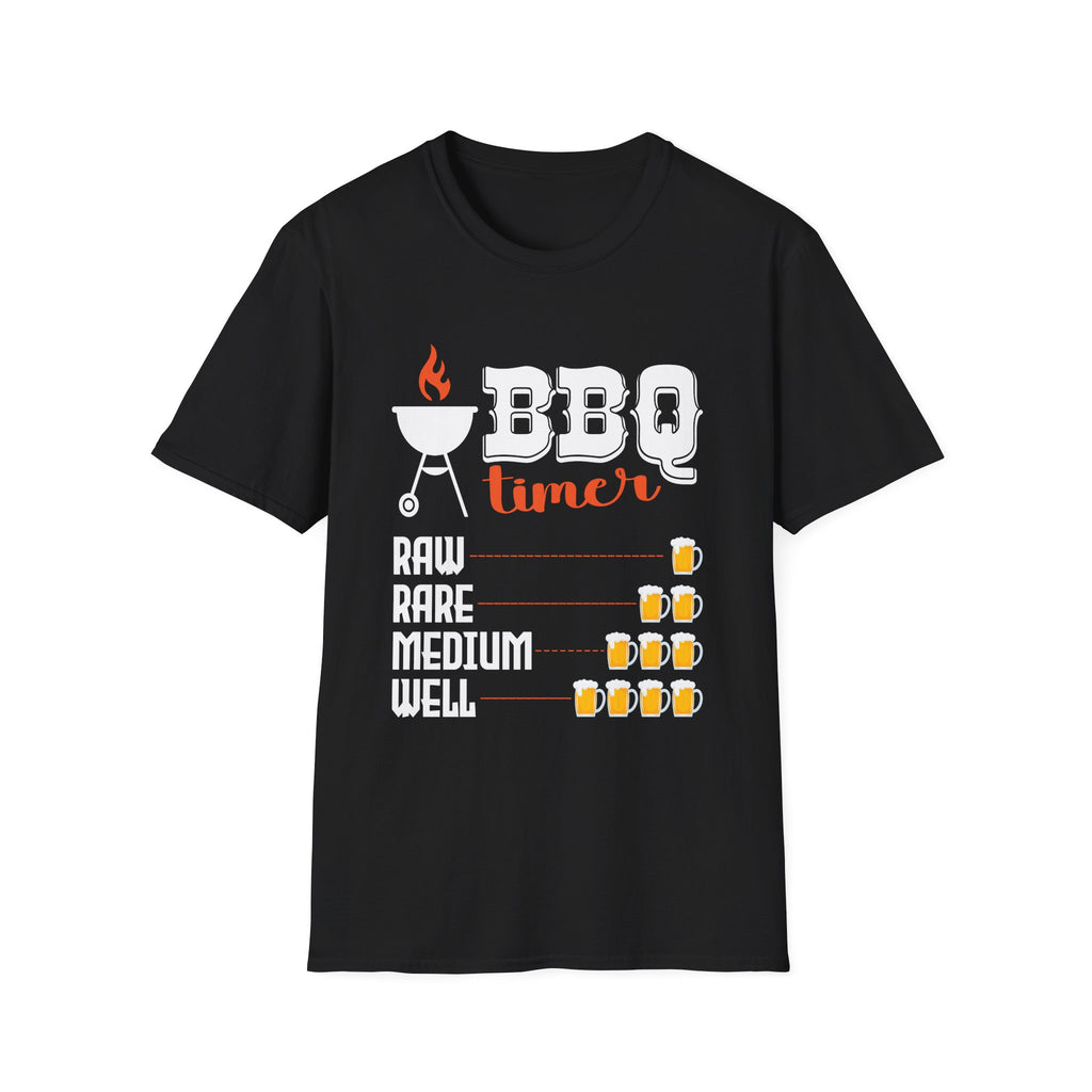 BBQ Beer Timer | Funny Grilling Gift For Dad Drinking Smoker Novelty T-Shirt