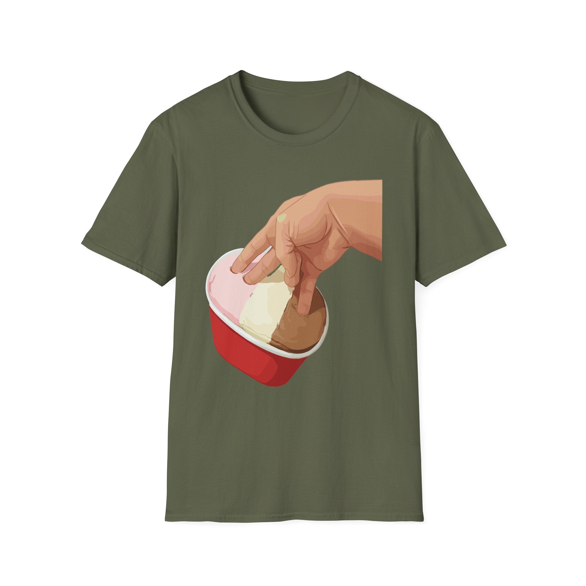 2 In The Pink 1 Stink Raunchy Ice Cream | Funny Adult Humor Gag Gift T-Shirt