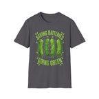 Saving Batteries Going Green Vibrator | Funny Adult Humor Shirt T-Shirt