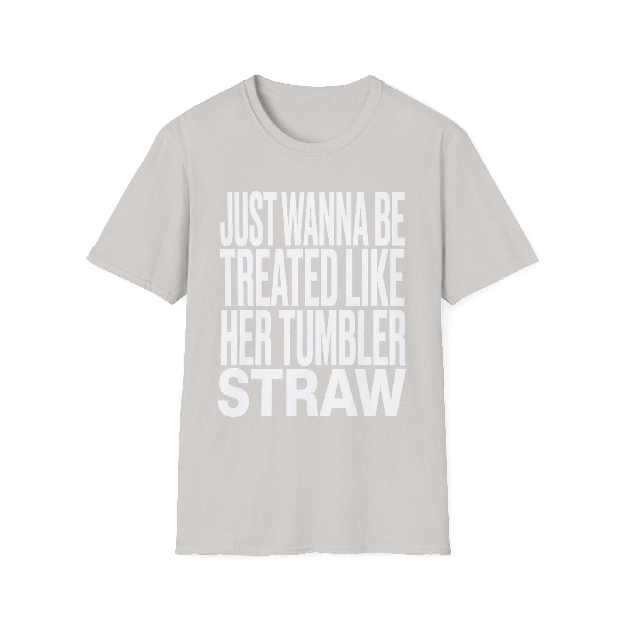 Just Wanna Be Treated Like Her Tumbler Straw | Funny Adult Humor Raunchy Gift for Him T-Shirt