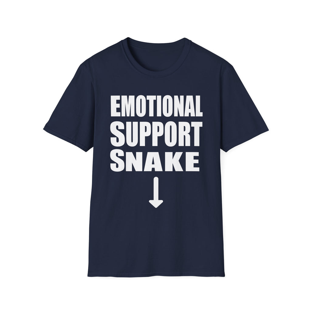 Emotional Support Snake | Funny Adult Humor Sarcastic Meme Gift T-Shirt