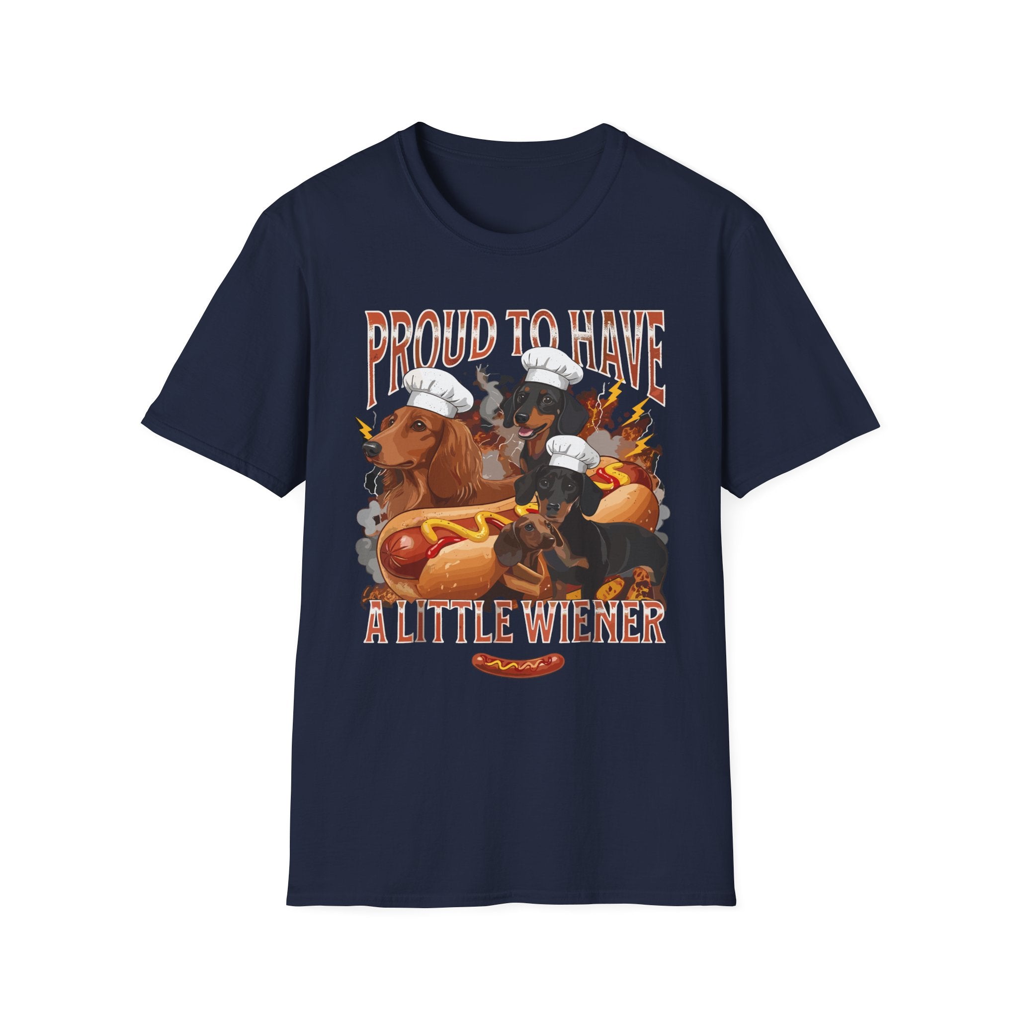 Proud To Have A Little Wiener | Funny Adult Humor Gag Gift T-Shirt