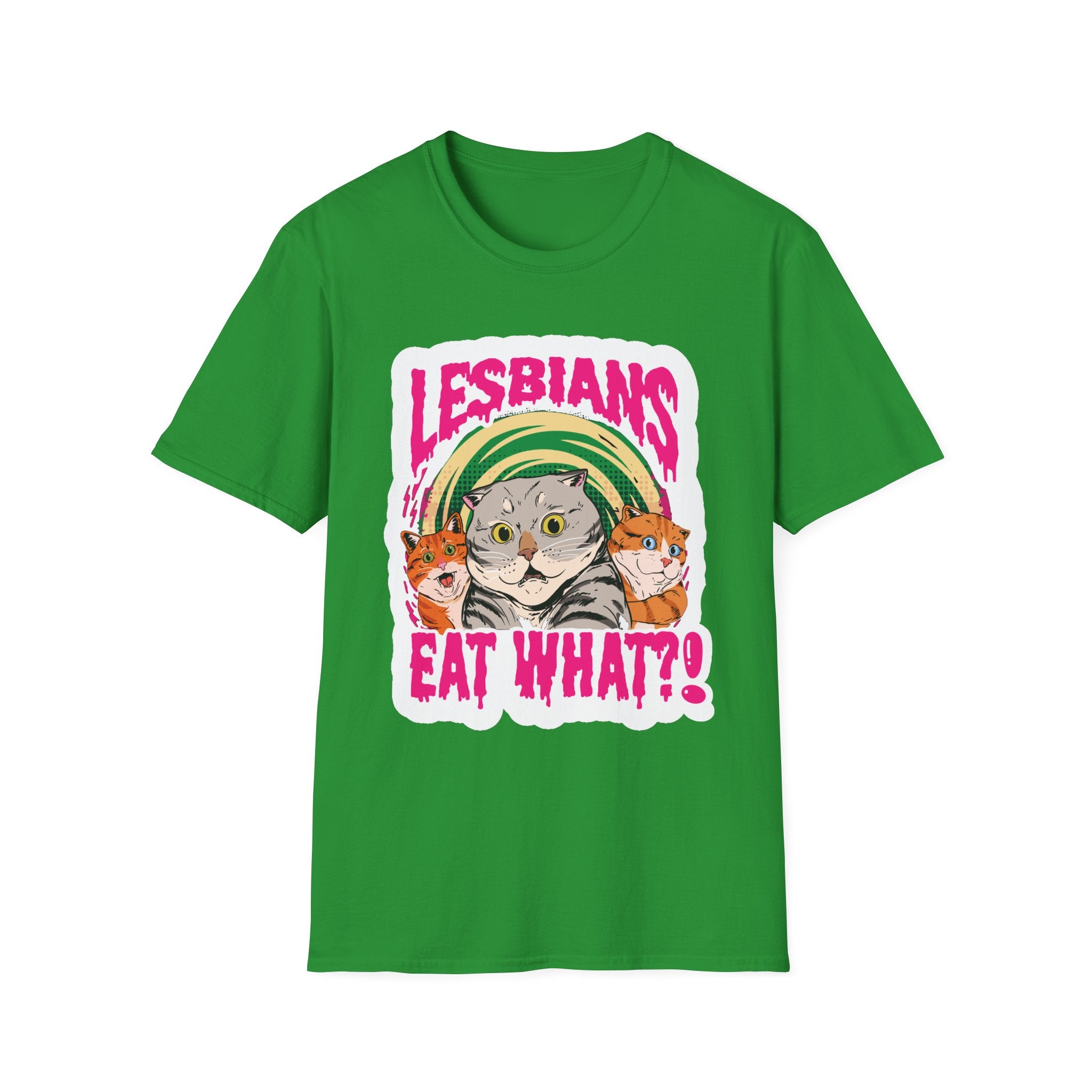 Lesbians Eat What!? | Raunchy Adult Humor & Funny Sexual Innuendo Gift T-Shirt
