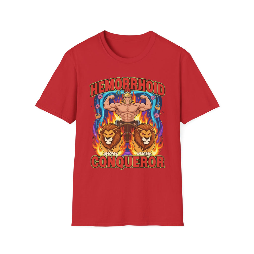 Hemorrhoid Conqueror | Funny Hemorrhoid Humor Gift for Men T-Shirt