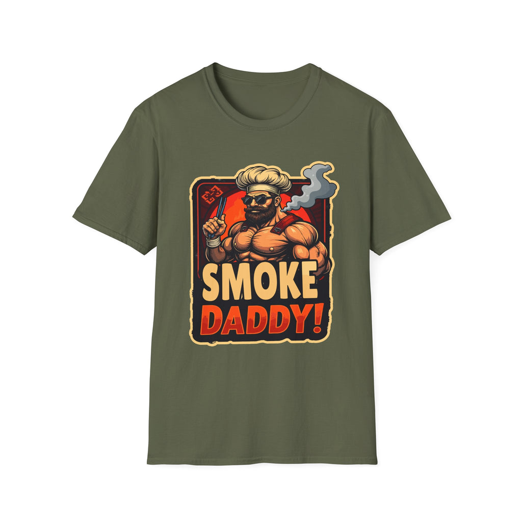 Smoke Daddy | Funny BBQ Pitmaster Grilling Smoker Dad Gift T-Shirt