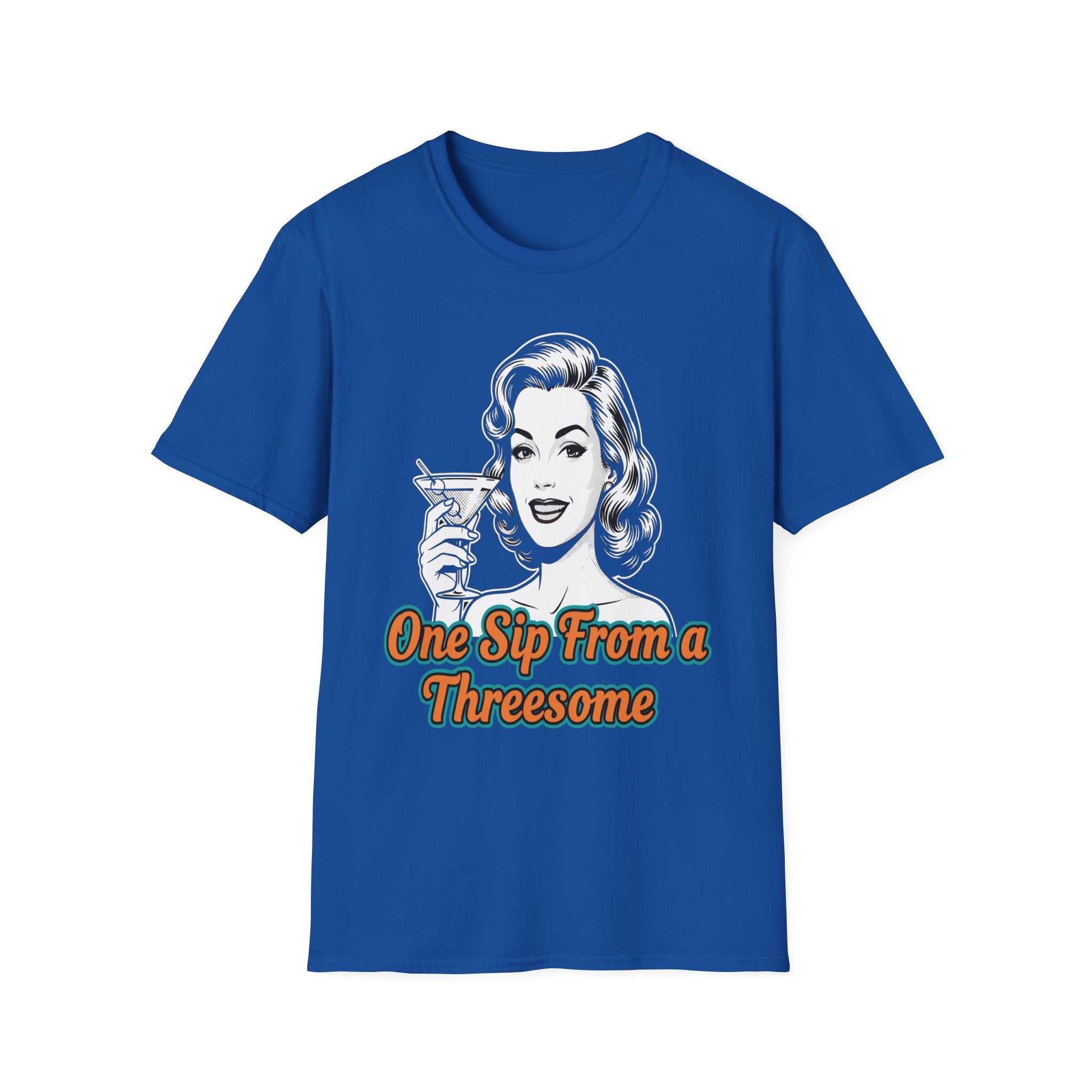 One Sip From A Threesome Funny Swinger Drinking Gag Gift T-Shirt