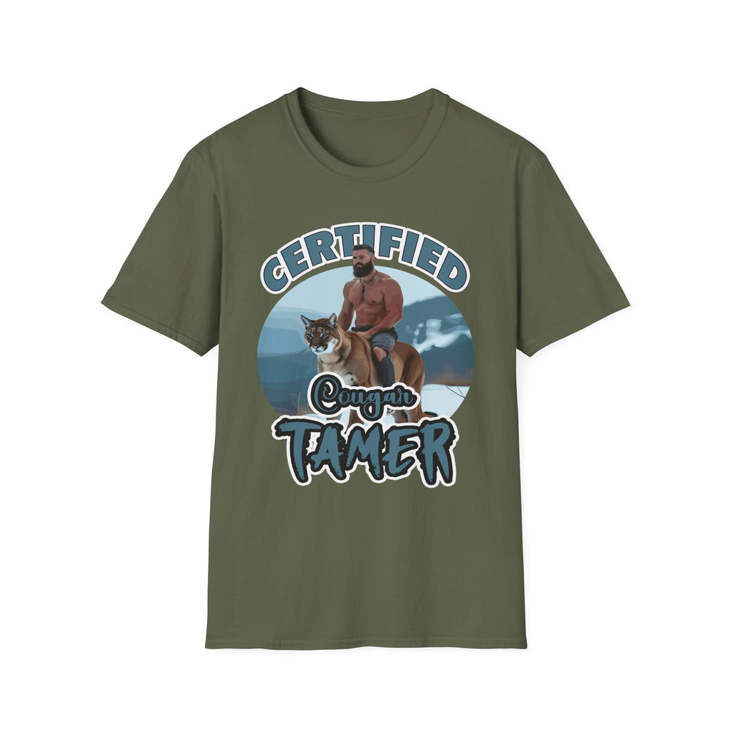 Certified Cougar Tamer | Funny Adult Humor Raunchy Gift for Him T-Shirt