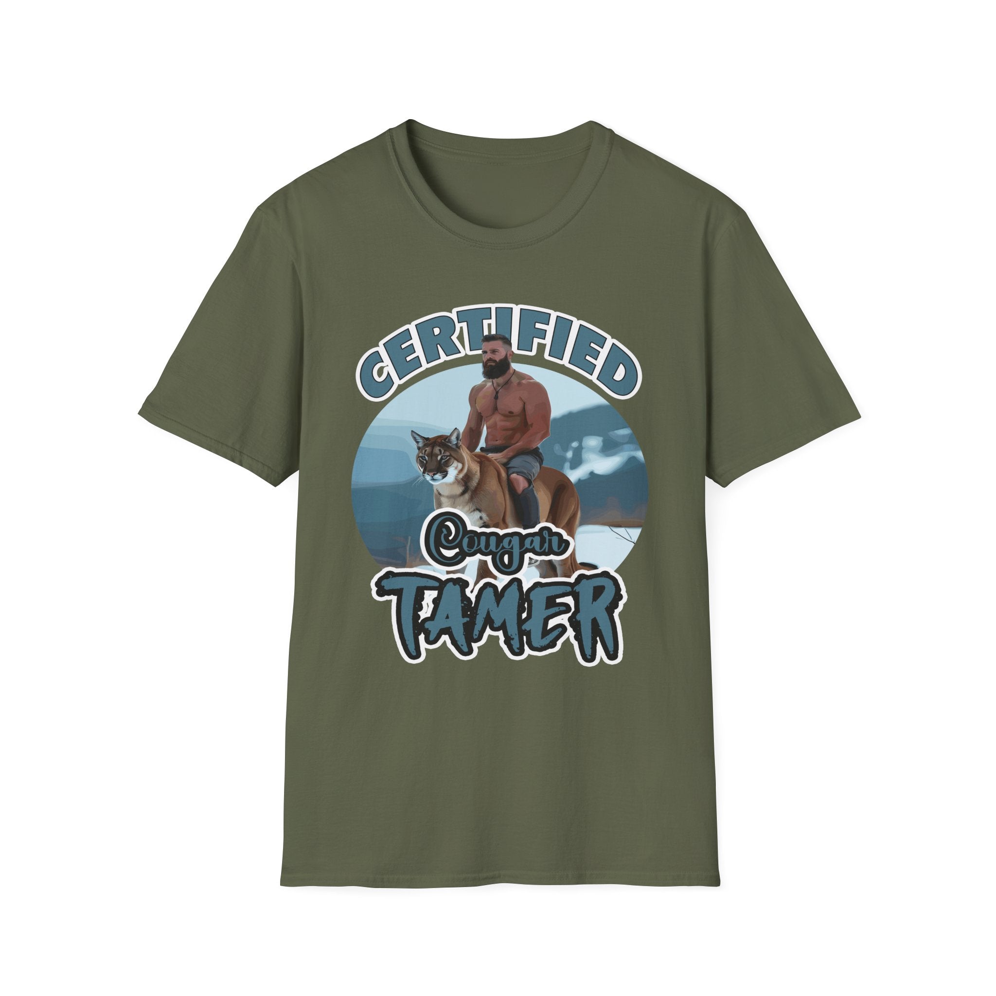 Certified Cougar Tamer | Funny Adult Humor Raunchy Gift for Him T-Shirt