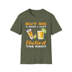 Buy Me A Shot I Just Untied The Knot | Funny Divorce Party Drinking Humor Gift T-Shirt