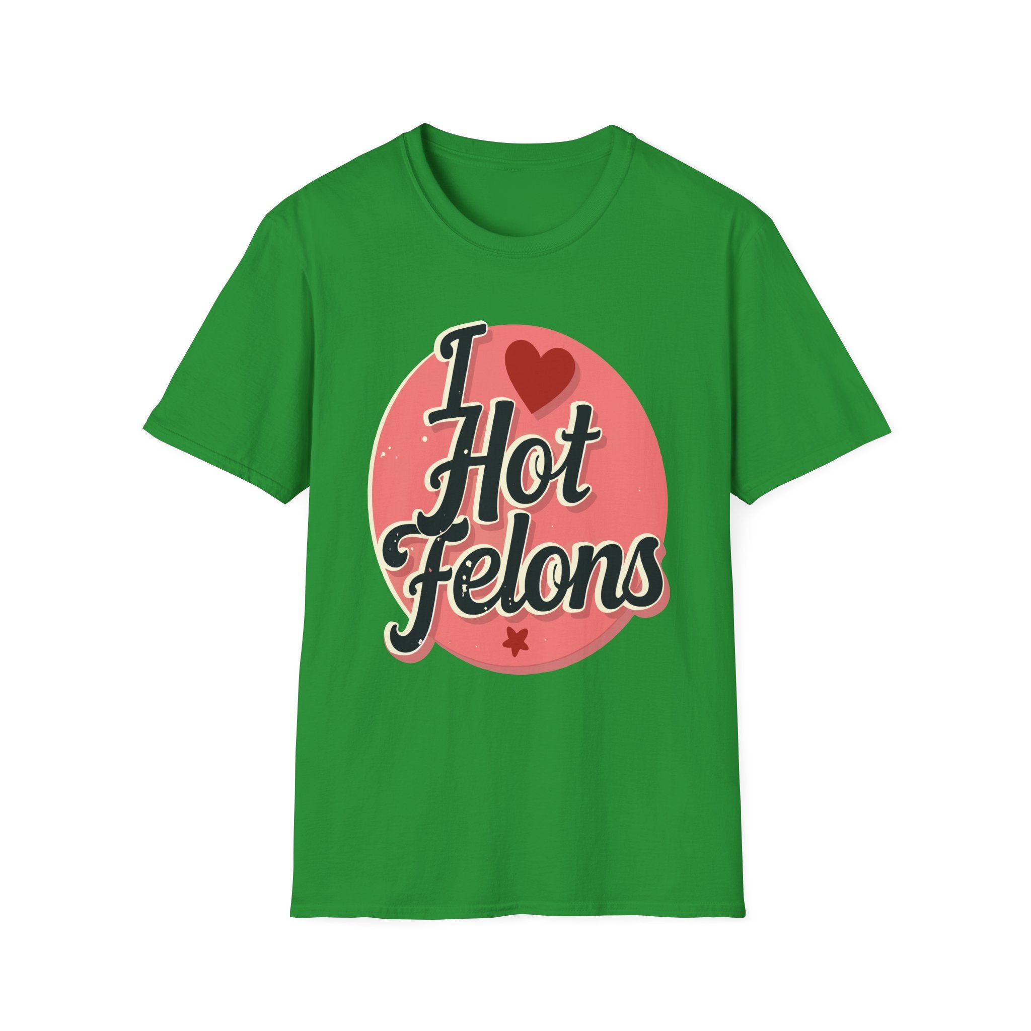 I Love Hot Felons | Funny Adult Humor Raunchy Crime Joke Gift T-Shirt