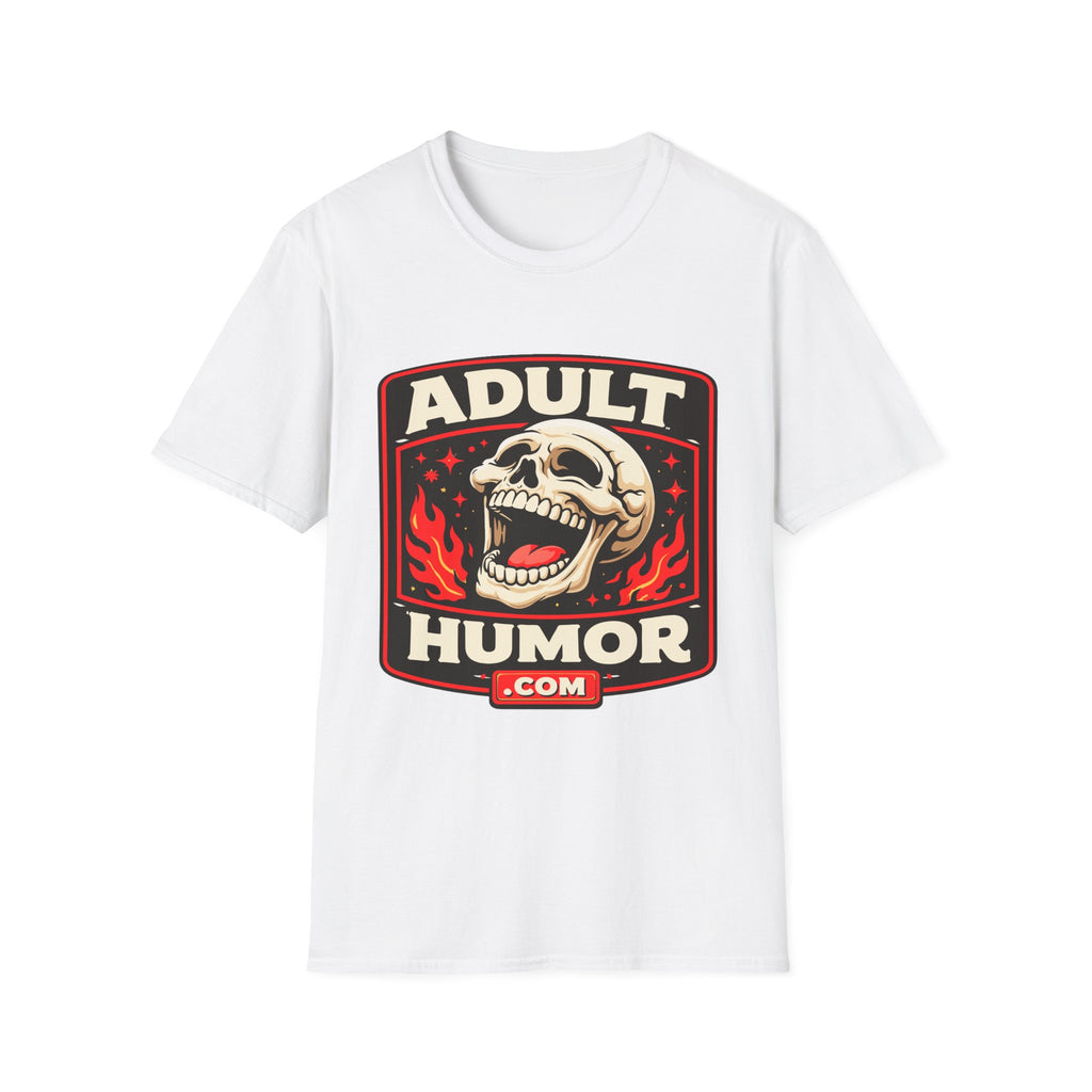 AdultHumor.com Official Brand Logo | Raunchy Comedy Website Merch T-Shirt