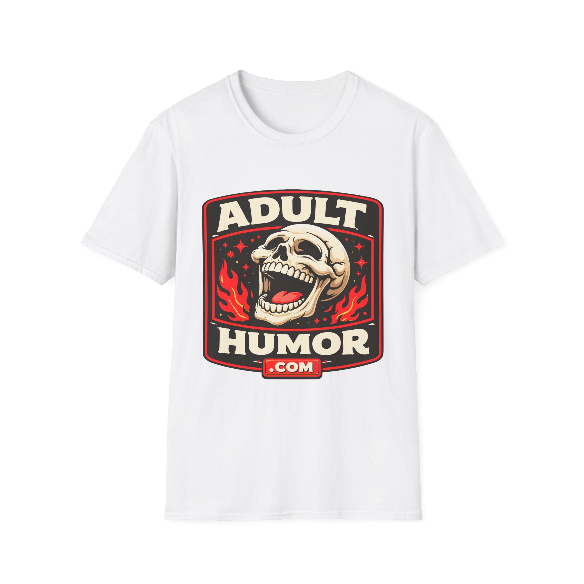AdultHumor.com Official Brand Logo | Raunchy Comedy Website Merch T-Shirt