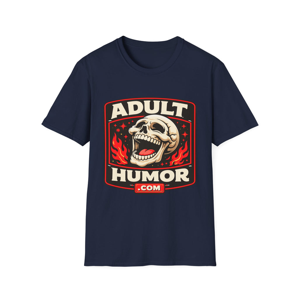 AdultHumor.com Official Brand Logo | Raunchy Comedy Website Merch T-Shirt