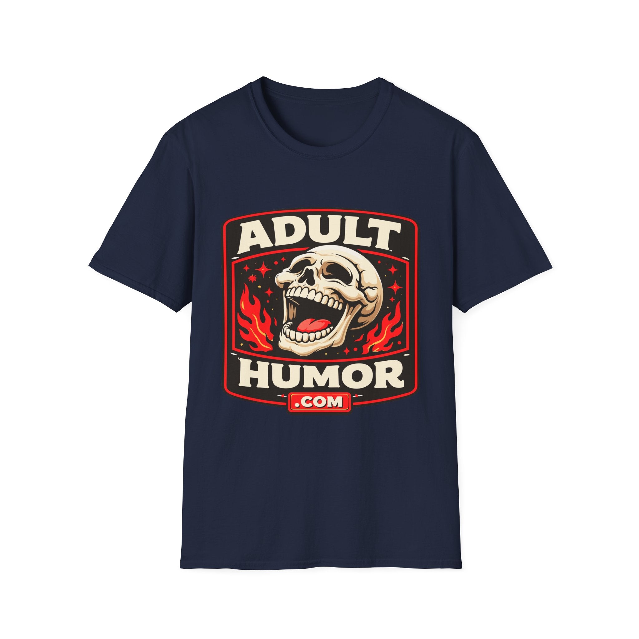 AdultHumor.com Official Brand Logo | Raunchy Comedy Website Merch T-Shirt