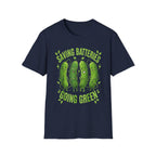 Saving Batteries Going Green Vibrator | Funny Adult Humor Shirt T-Shirt