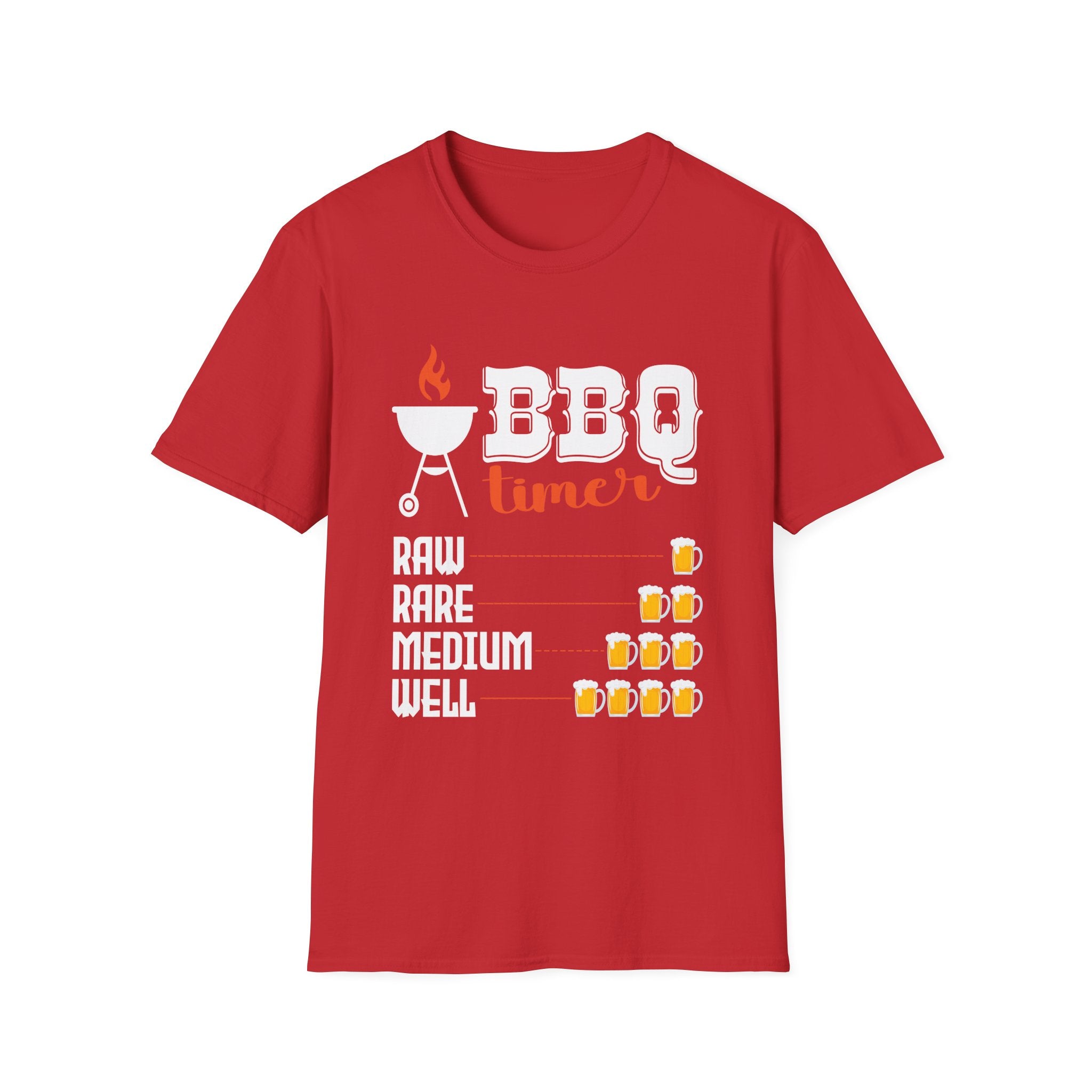 BBQ Beer Timer | Funny Grilling Gift For Dad Drinking Smoker Novelty T-Shirt